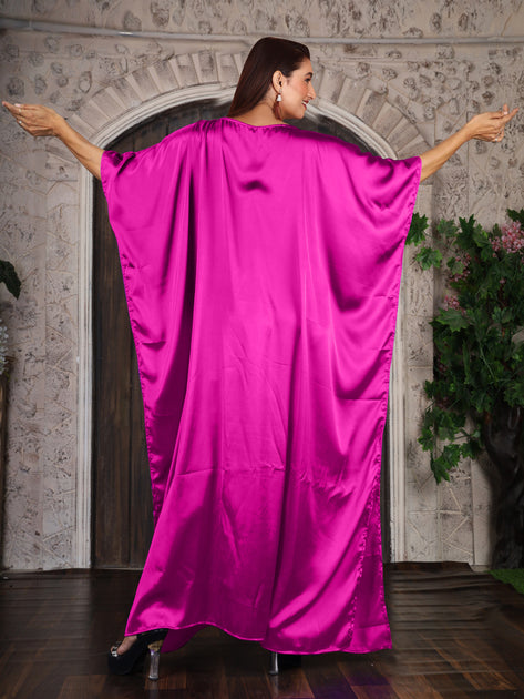 Satin clearance kaftan dress