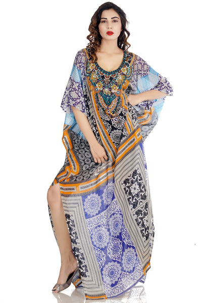 Buy Trending Plus Size kaftan Maxi Dress Online In USA – Silk kaftan
